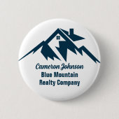 Mountain Real Estate Company Custom Marketing 缶バッジ (正面)