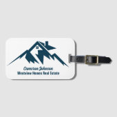 Mountain Real Estate Company Personalized Realtor ラゲッジタグ (正面横)