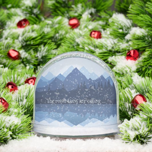Mountain Reflections Design Snow Globe (クリスマス)