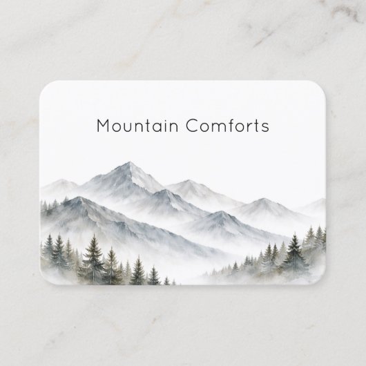 Mountain Rental Tour Guide QR Code Business Card 名刺 (正面)