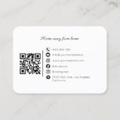 Mountain Rental Tour Guide QR Code Business Card 名刺 (裏面)