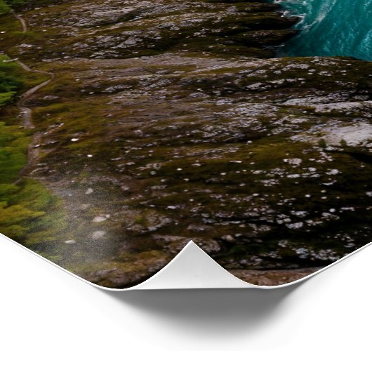 Mountain River Landscape ポスター (コーナー)