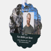 Mountain Rock Climbing  Memorial Keepsake  オーナメントカード (左)