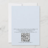 Mountain Rustic Lavender Meadow QR Code Wedding 招待状 (裏面)