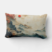 Mountain & Sea Panorama, 2-Sided Design, ランバークッション (裏面)