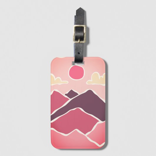 Mountain, Sea, Shape ラゲッジタグ (正面縦)