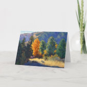 Mountain Serenity – Impressionistic Greeting Card サンキューカード (正面)