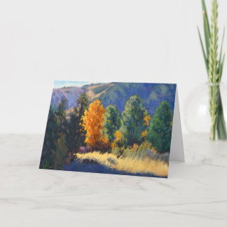 Mountain Serenity – Impressionistic Greeting Card サンキューカード