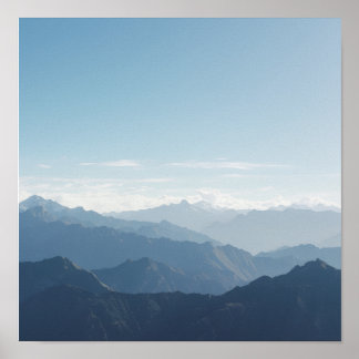 Mountain Silence Panorama ポスター