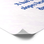 Mountain Ski Slopes Fresh Snow Fall Skiing Funny ポスター (角)