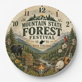 Mountain State Forest Festival West Virginia ペーパープレート
