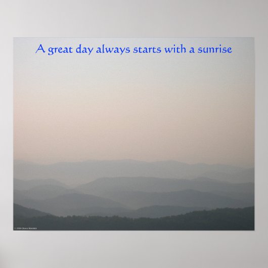 Mountain Sunrise ポスター (正面)