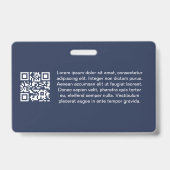 Mountain Sunrise Blue Church Membership Clergy ID バッジ (裏面)