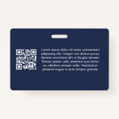 Mountain Sunrise Blue Church Membership Clergy ID バッジ (裏面)