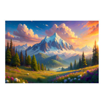 Mountain Sunset | ナチュラルインテリア