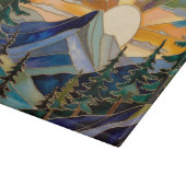 Mountain Sunset Stained Glass Cutting Board カッティングボード (角)