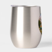 Mountain Sunset Wildflowers Retro Hippie Van Life (右面)