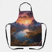 Mountain Symphony:調和のとれた色彩のブレンド エプロン (正面)