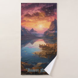 Mountain Symphony：調和のとれた色彩のブレンド バスタオル