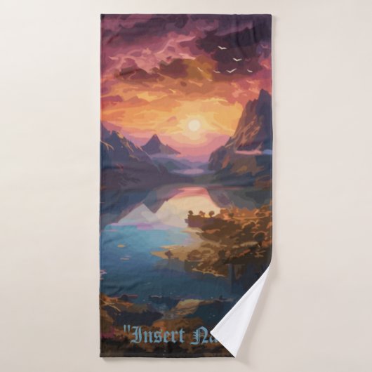 Mountain Symphony：調和のとれた色彩のブレンド バスタオル (バスタオル)