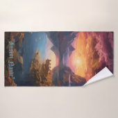 Mountain Symphony：調和のとれた色彩のブレンド バスタオル (バスタオル)