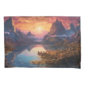 Mountain Symphony：調和のとれた色彩のブレンド 枕カバー (正面左)