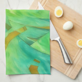 Mountain Thrills Abstract Artsy Kitchen Towel キッチンタオル (四つ折り)