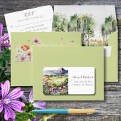 Mountain Thyme Wildflower Mailing Address ラベル