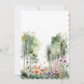 Mountain Thyme Wildflower Wedding Invitation 招待状 (裏面)