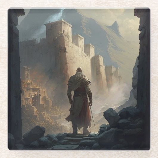 Mountain Town Siege ガラスコースター (正面)