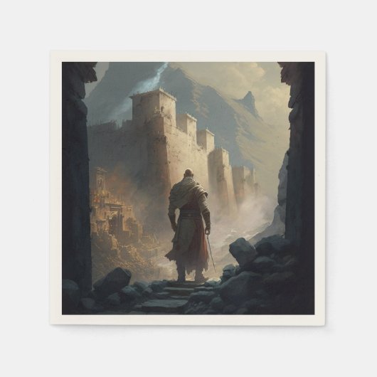 Mountain Town Siege スタンダードカクテルナプキン (正面)