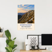 Mountain Trail Through the French Alps ポスター (ホームオフィス)