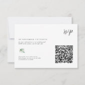 Mountain Village Town | QRコード ウェディング RSVP (裏面)