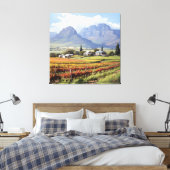 Mountain Vineyard Farmhouse Wall Art Canvas Print キャンバスプリント (インサイチュ (寝室))