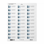 Mountain Watercolor Elegant Rustic ラベル (フルシート)