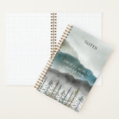 Mountain Watercolor Spiral Notebook  ノートブック (内側)
