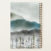 Mountain Watercolor Spiral Notebook  ノートブック (裏面)