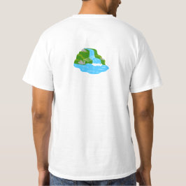 Mountain Waterfall Art – 平和な自然 Tシャツ