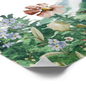 Mountain Wildflower | 結婚式テーブル席次表 ポスター (角)