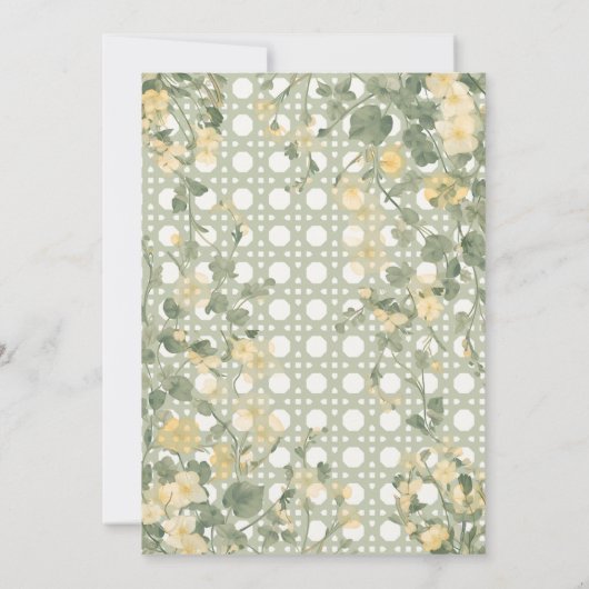 Mountain Wildflower Garden Wedding Invitation 招待状 (裏面)