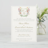 Mountain Wildflower Garden Wedding Invitation 招待状 (スタンド正面)