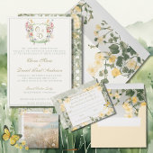 Mountain Wildflower Garden Wedding Invitation 招待状