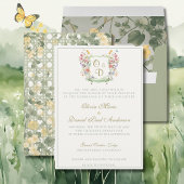 Mountain Wildflower Garden Wedding Invitation 招待状