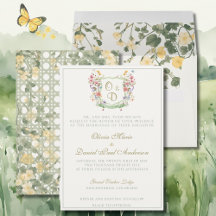 Mountain Wildflower Garden Wedding Invitation