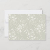 Mountain Wildflower Garden Wedding RSVP Card (裏面)