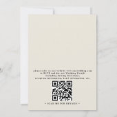 Mountain Wildflower Landscape QR Code Wedding 招待状 (裏面)