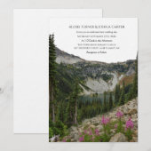 Mountain Wildflower Wedding Invitation 招待状 (正面/裏面)