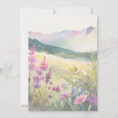 Mountain Wildflowers Wedding Invitation 招待状 (裏面)