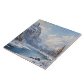 Mountain Winter River Nature Landscape タイル (側面)