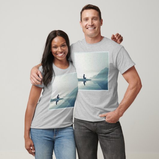 Mountain Zen Peaceful Meditation Design Tシャツ (ユニセックス)